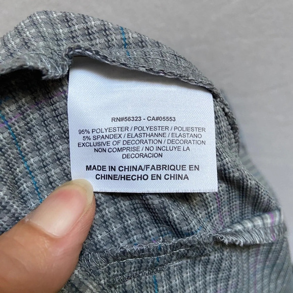 Nike Golf Dry Fit Golf Mid Rise Plaid Pants Size Sz 12 - Picture 8 of 11